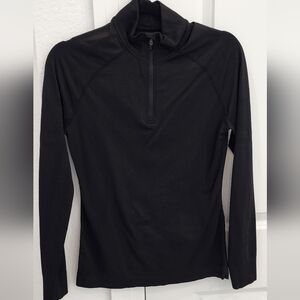 Figs black seamless quarter zip jacket size s